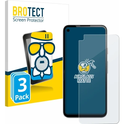 Afbeelding van BROTECT Screenprotector voor Google Pixel 4a Folie Beschermfolie Beschermglas matte (3 Stuks)