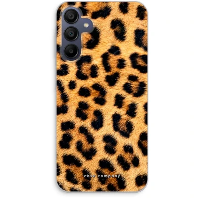Afbeelding van Case Company® hoesje geschikt voor Samsung Galaxy A15 Luipaard Soft Cover Telefoonhoesje Bescherming aan alle Kanten en Schermrand