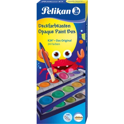 Afbeelding van pelikan verfkwasten school standaard k24 24 kleuren