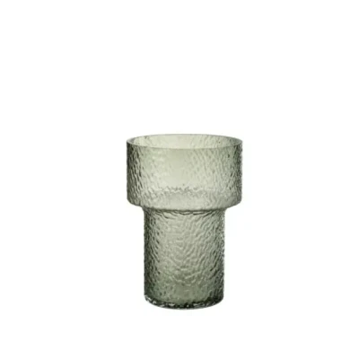 Afbeelding van J Line vaas Betty glas groen small
