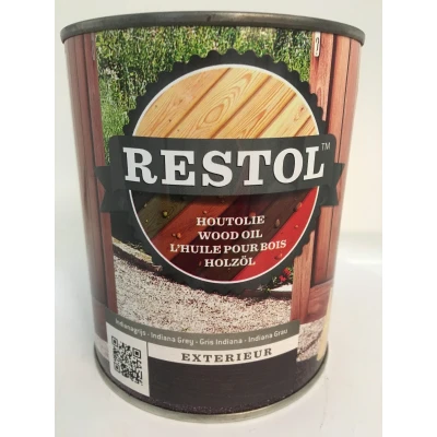Afbeelding van Restol Houtolie Zijdeglans Grijs 1 liter