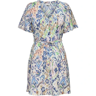 Afbeelding van JDY print jurk cloud dancer maat M