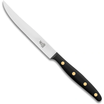 Afbeelding van Robert Herder Steakmes Buckels RVS XL Lemmet 12.5 cm Heft POM Zwart