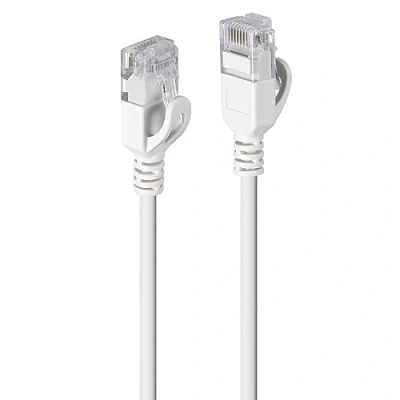 Afbeelding van Lindy 1m Cat.6A U/UTP Ultra Slim netwerkkabel, grijze RJ45 plug, 500MHz, koper, 28AWG (U/UTP, CAT6a, 1 m), Netwerkkabel