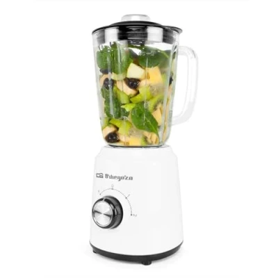 Afbeelding van Orbegozo BV 5040 Blender voor op aanrecht, inhoud 1,5 l, roestvrijstalen lemmet, 2 snelheden, turbo, 500 W