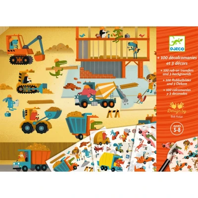 Afbeelding van Djeco knutselset transferstickers asphalt