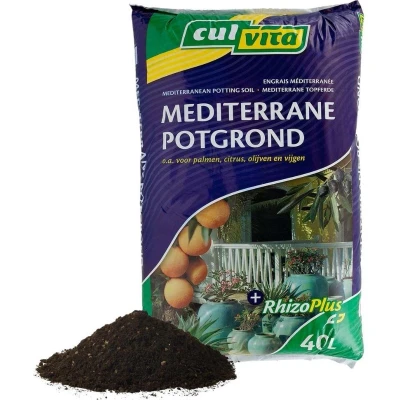 Afbeelding van Culvita Mediterrane Potgrond 40 L voor o.a. olijfbomen, citrusplanten en palmen