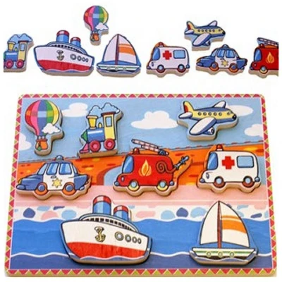 Afbeelding van Simply For Kids Houten Voertuigen Puzzel