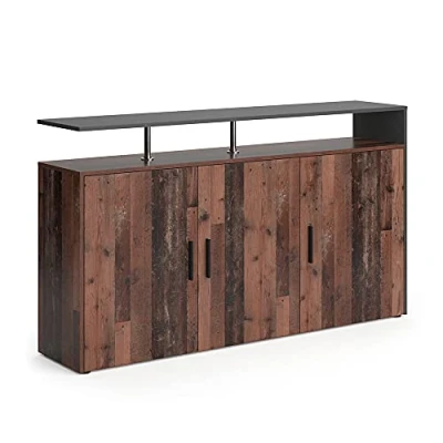 Afbeelding van Vicco Amato dressoir van verouderd hout, 160 x 91,6 cm