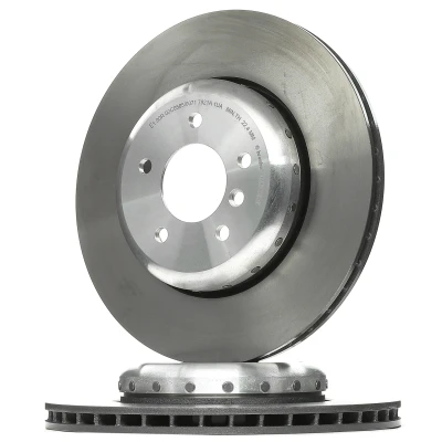 Afbeelding van BREMBO 09.C418.13 remschijf 345 24 5 interne ventilatie, tweedelige Gecoat High carbon Met schroeven BMW: Saloon, Touring, 6 Coupe