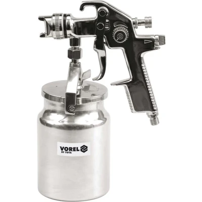 Afbeelding van VOREL Spuitpistool met vloeistofbeker HVLP 1000 ml