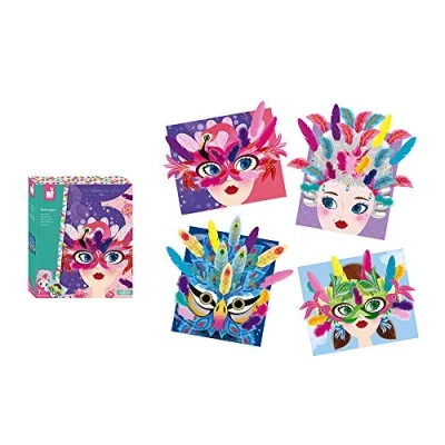 Afbeelding van Janod Atelier Maskers met veren