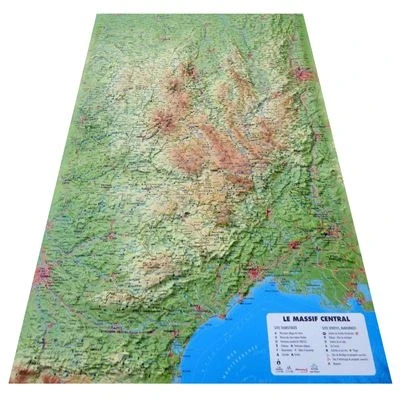 Image de Carte en relief du massif central