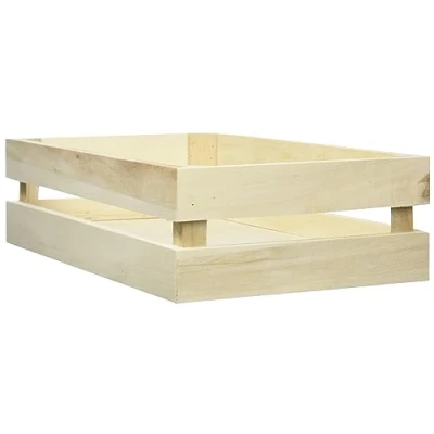 Afbeelding van Rayher houten kist met 2 haken en lattenlook, FSC Mix Credit natuur, 62727000