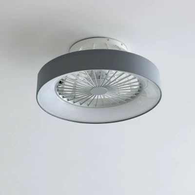 Afbeelding van Lindby Plafondventilatoren met verlichting dimmer CCT 1licht Kunststof H: 20 cm grijs, wit Inclusief lichtbron