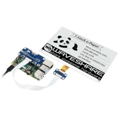 Afbeelding van Waveshare 7,5 inch E Paper Display Hoed Module V2 Kit 800 x 480 Resolution 3,3 V/5 V Ink elektronisch scherm met Embedded Controller SPI Interface Compatibel Raspberry Pi/Jetson