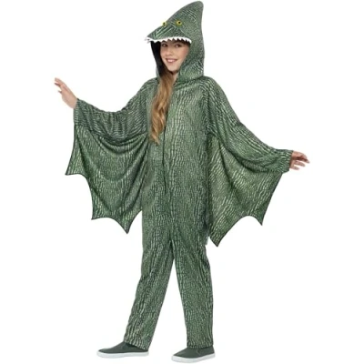 Afbeelding van Smiffys Pterodactyl Dinosaur Kinder Kostuum Kids tm 6 jaar Groen