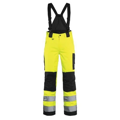 Image de Pantalon hiverà bretelles haute visibilité femme jaune/noir