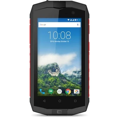 Afbeelding van CrossCall Trekker M1 Core 4G smartphone dual SIM RAM 2 GB / intern geheugen 16 microSD slot lcd scherm 4.5&quot; 854 x 480 pixels rear camera 8 MP front refurbished antraciet/rood