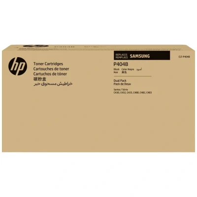 Afbeelding van Samsung CLT P404B (SU364A) Toner Zwart Voordeelbundel 2 pack