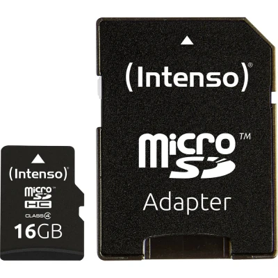 Afbeelding van Intenso 16 GB Micro SDHC Card microSDHC kaart Class 4 Incl. SD adapter