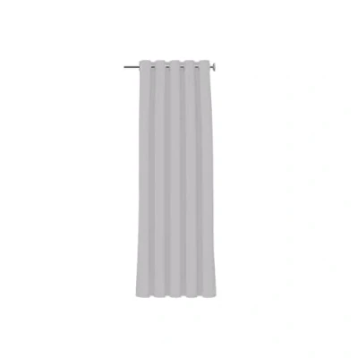 Afbeelding van Kant en Klaar Gordijn met ringen verduisterend 140 x 240 cm Acier Lichtgrijs