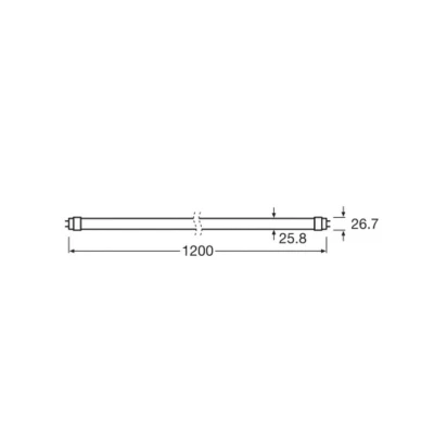 Afbeelding van OSRAM LED Buis Energielabel: A (A G) G13 T8 10 W = 36 Neutraalwit 1 stuk(s) (Ø x h) 26.70 mm