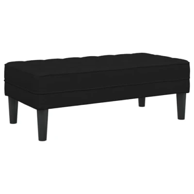 Afbeelding van vidaXL Bank Zwart 113x57x39 cm Stof
