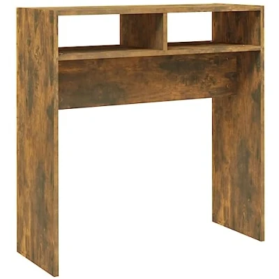 Afbeelding van vidaXL Consoletafel, gerookt eiken, 78 x 30 80 cm, bewerkt hout