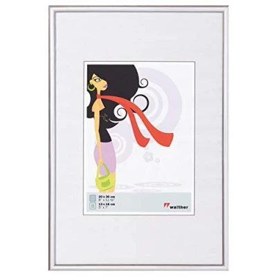 Afbeelding van walther design KV835S New Lifestyle kunststof lijst, 28 x 35 cm, zilver, 1 stuk