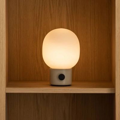 Afbeelding van Audo JWDA oplaadbare tafellamp, Alabast