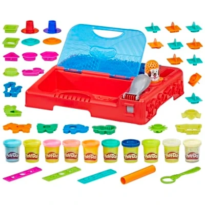 Afbeelding van Play Doh Mijn eerste ontdekkingen, met meer dan 30 gereedschappen en 10 potten boetseerklei