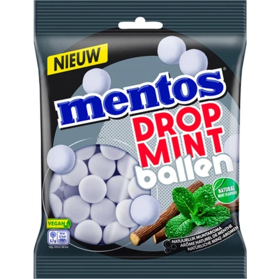 Afbeelding van Mentos Dropmint Ballen Zak 12 x 220 gram