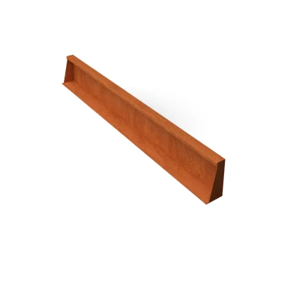 Afbeelding van Fronta Keerwanden cortenstaal recht stuk L150 x B10 H20 cm Geroba