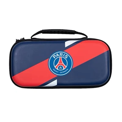 Afbeelding van Konix PSG Housse de protection et transport pour consoles Nintendo Switch, Switch Lite OLED Rangement 8 jeux Bleu marine rouge