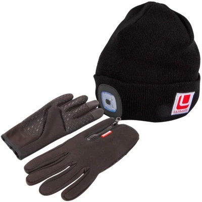 Afbeelding van Ultimate Shield Gloves + Winter Hat Set Maat M Vis handschoenen