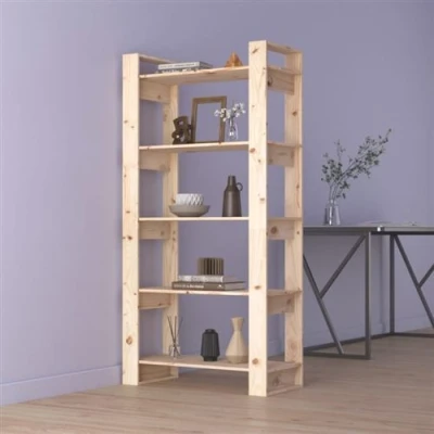 Afbeelding van vidaXL Boekenkast/kamerscherm 80x35x160 cm massief grenenhout