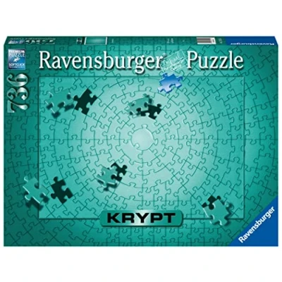 Afbeelding van Ravensburger Krypt Metallic MINT Puzzel voor kinderen, Maat: One Size, Light green