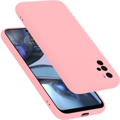 Afbeelding van Cadorabo Hoesje geschikt voor Motorola MOTO G22 in LIQUID ROZE Beschermhoes gemaakt van flexibel TPU silicone Case Cover