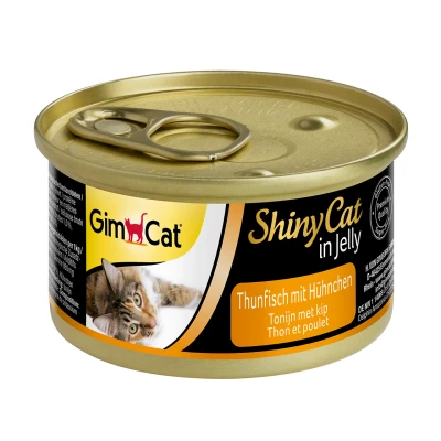 Afbeelding van Gimcat Shinycat Adult 70 g Kattenvoer Tonijn&amp;Kip