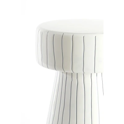 Afbeelding van Light &amp; Living Bijzettafel DAKWA Ø29x47cm Wit