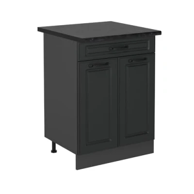 Afbeelding van Vicco Keukenonderkast R Line, Antraciet landhuis/Antraciet, 60 cm , WB