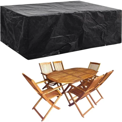 Afbeelding van Tuinmeubelhoes met 8 oogjes 242x162x100 cm