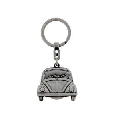 Afbeelding van BRISA Lieveheersbeestje sleutelhanger. Uniseks (1 stuk), Kever/Vintage Zilver, VW Beetle