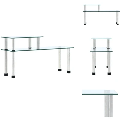 Afbeelding van VidaXL Keukenschap 45x16x26 cm gehard glas transparent