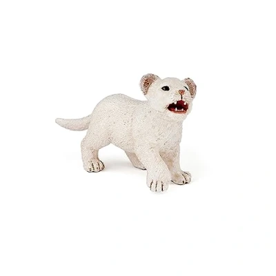 Afbeelding van Papo 50076 Beeldje Dieren Leeuwenwelp Wit