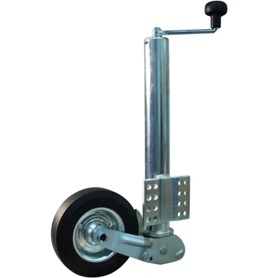 Afbeelding van Steunwiel automatisch opklapbaar 200x60mm Ø60 mm Novio Neuswielen &amp; Klemmen BouwmanAanhangwagens.nl