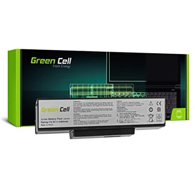 Image de Green Cell Batterie de portable (équivalent à : ASUS A32 K72) Lithium Ion 6 cellules 4400 mAh noir pour K72; K73; N71; N73; X73