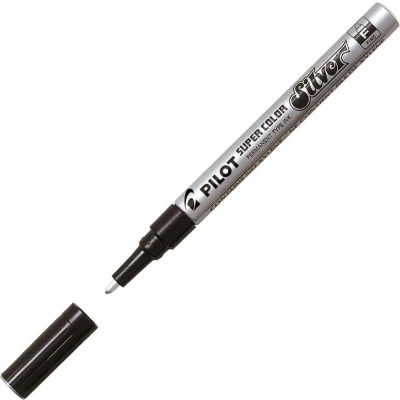 Afbeelding van Viltstift PILOT Super SC S F lakmarker rond zilver 1mm
