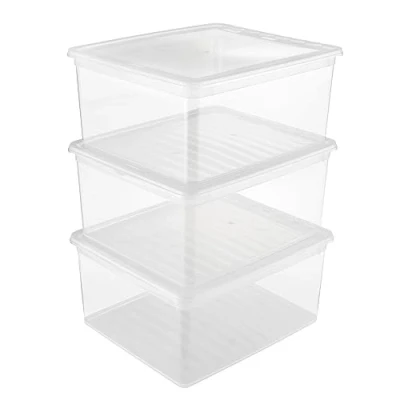 Afbeelding van Clearbox 39x34x18 18 L Bea Transparant Set 3 Keeeper 30031